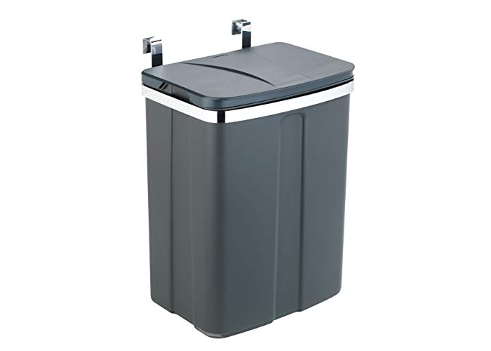 Wenko 12L – Waste bin for doors, grey, for kitchen & cupboard Wenko 12L – Waste bin for doors, grey, for kitchen & cupboard