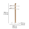 Wenko Samona Nature – Toallero de pie, acero inoxidable, cromo