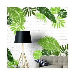 Jungle Leaf Set – 6 Furniture Stencils for Walls & Floors, Large