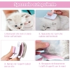 Vinabo Self-Cleaning Fur Brush for Dogs & Cats, Pink