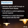 Paquete de pantalla y sensor de pared Shelly, hogar inteligente con Wi-Fi y Bluetooth