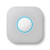 Датчик дыма и угарного газа Google Nest Protect, работающий от батареек, белый