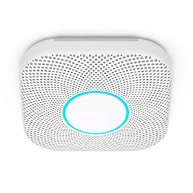 Детектор диму та чадного газу Google Nest Protect, на батарейках, білий