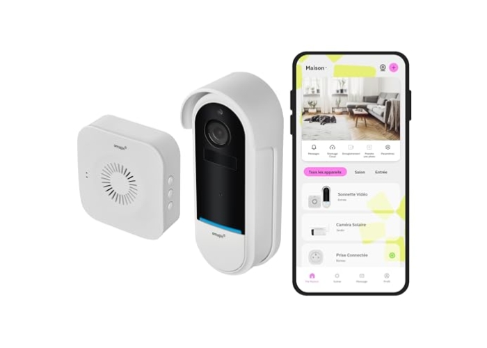Timbre con vídeo inteligente 2K con detección de movimiento OMAJIN by Netatmo Timbre con vídeo inteligente 2K con detección de movimiento OMAJIN by Netatmo