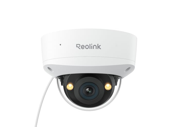 Reolink 12MP vandal-proof PoE security camera with 145° wide angle, color night vision, two-way audio Reolink 12MP vandal-proof PoE security camera with 145° wide angle, color night vision, two-way audio