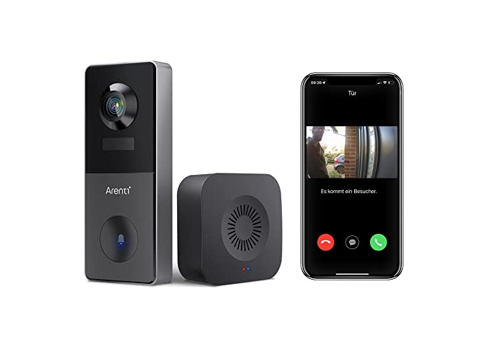 Sicherer Arenti Vbell1 Wi-Fi Video-Türklingel mit Akku Sicherer Arenti Vbell1 Wi-Fi Video-Türklingel mit Akku