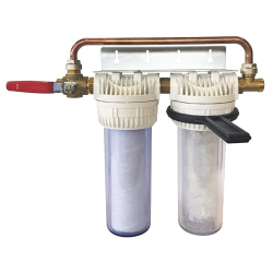 Aquawater double filter, anti-limescale/anti-corrosion, 12 months, France