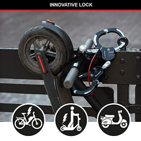Master Lock Anti-Theft Lock – Certified, 36 cm, for E-Scooters, E-Bikes, Strollers