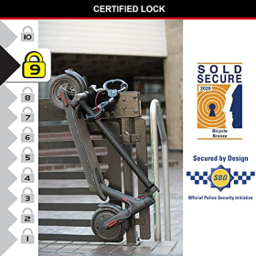 Master Lock Anti-Theft Lock – Certified, 36 cm, for E-Scooters, E-Bikes, Strollers