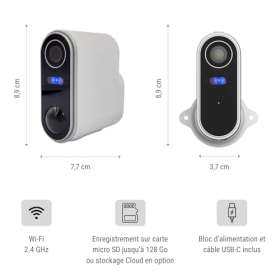 Konyks Camini Air 2 Solar – WiFi Camera, Solar Panel, Night Vision