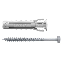 fischer nylon expansion plugs with collar and screws