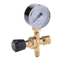 Draper MIG Mini Gas Regulator with Pressure Gauge 130 bar, Black