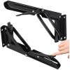 Folding bracket 300mm, 2 pcs., metal, heavy-duty for wall & shelf