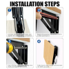 Folding bracket 300mm, 2 pcs., metal, heavy-duty for wall & shelf