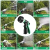 Manguera de jardín flexible de 60 m con boquilla de pulverización de 8 funciones