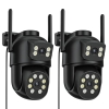 Reobiux 2K PTZ Outdoor Camera WiFi – 360° View, Night Vision, IP66