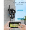 Reobiux 2K PTZ Outdoor Camera WiFi – 360° View, Night Vision, IP66