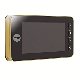 Yale Elektronisches Türspion Gold mit Video, Bewegung &amp; Klingel