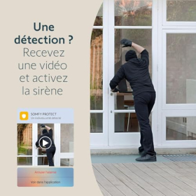 Комплект вуличних камер Somfy, 2 шт., Full HD, сирена та інтелектуальне виявлення