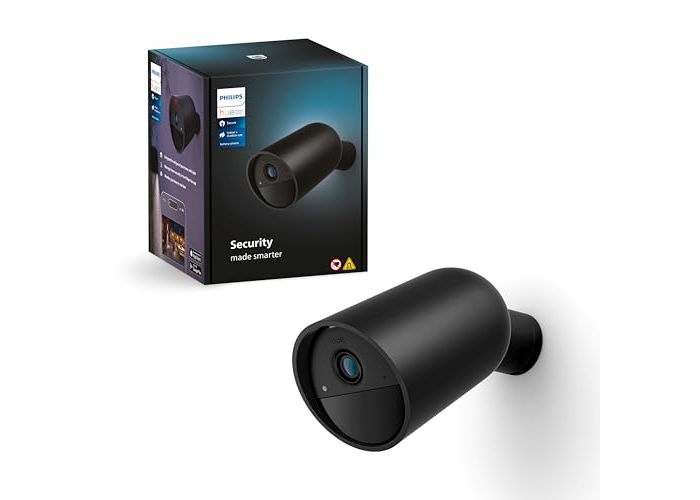 Cámara inalámbrica Philips Hue Secure HD para interiores y exteriores, control mediante aplicación Cámara inalámbrica Philips Hue Secure HD para interiores y exteriores, control mediante aplicación