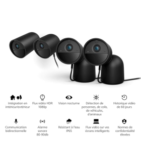 Philips Hue Secure HD Wireless Camera, Indoor & Outdoor, App Control