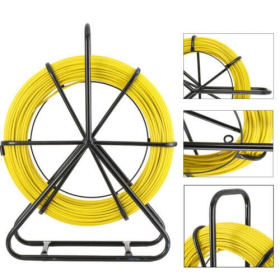 Cinta de fibra de vidrio 100m – 6mm, con carrete de acero y mecanismo de retracción