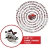 Einhell TE-CS 18/190 Li BL – Cordless circular saw, brushless, LED