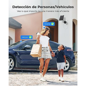 Reolink 2K Solar WiFi Camera, Night Vision, Detection, Alexa/Google
