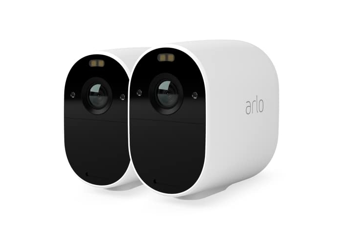 Arlo Essential Spotlight Außenkamera 2er Set, 1080p, WLAN, mit Bewegungserkennung Arlo Essential Spotlight Außenkamera 2er Set, 1080p, WLAN, mit Bewegungserkennung