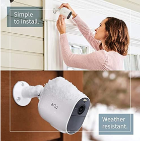 Комплект из двух уличных камер Arlo Essential Spotlight, разрешение 1080p, Wi-Fi, с функцией обнаружения движения