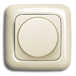 EBROM DURO2000 LED Dimmer Switch Set, 1001 + Frame 2511, Cream White