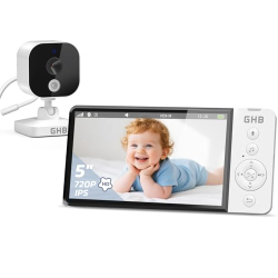 Videonanny  720P HD – Nachtsicht, 4x Zoom, Temperatur-Sensor, VOX