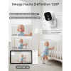 Видеоняня 720P HD – ночное видение, 4-кратный зум, датчик температуры, VOX