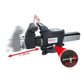 KS TOOLS Etau acier 200 mm, robust und präzise