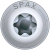Tornillos para madera Spax 8x360 mm, T-Star plus, rosca parcial, 50 piezas