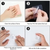 20 transparent self-adhesive hooks, no drilling required, up to 3 kg