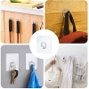 20 transparent self-adhesive hooks, no drilling required, up to 3 kg