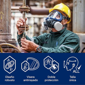Полная защитная маска-респиратор Dräger X-plore 5500 с фильтрами A2 P3 для работы и защиты