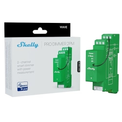 Shelly Wave Pro 2PM Dimmer, Z-Wave, 2 Kanäle, LED/Halogen, App-Steuerung