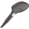 Hansgrohe Raindance Select E hand shower, 3 spray patterns, black-chrome