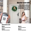 Cerradura de puerta inteligente con lector de huellas dactilares, teclado y aplicación, WiFi/Bluetooth, para casa y hotel