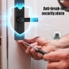 Cerradura de puerta inteligente con lector de huellas dactilares, teclado y aplicación, WiFi/Bluetooth, para casa y hotel