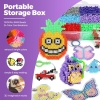 Iron-on bead set, 11,000 beads, 5mm, with storage box, 24 colors, DIY for children