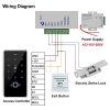 Sistema de acceso biométrico FST con huella dactilar, RFID y cerradura eléctrica