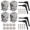 Kamtop Articulated Angle Connector for Furniture and Construction