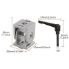 Kamtop Articulated Angle Connector for Furniture and Construction