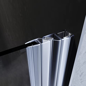 SONNI Duschkabine Schwingtür 86x195 cm, Nano-Beschichtung, ESG Glas, Duschabtrennung