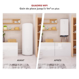 Ariston Quadris WiFi 150L Compact Electric Water Heater Smart Eco Evo