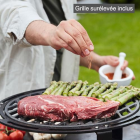 Барбекю Barbecook Nestor Original с планчей, боковыми столиками и приподнятой решёткой, сталь Corten
