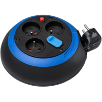 Brennenstuhl Design-Box CL-S cable reel with USB, 3 sockets and 2 USB charging ports